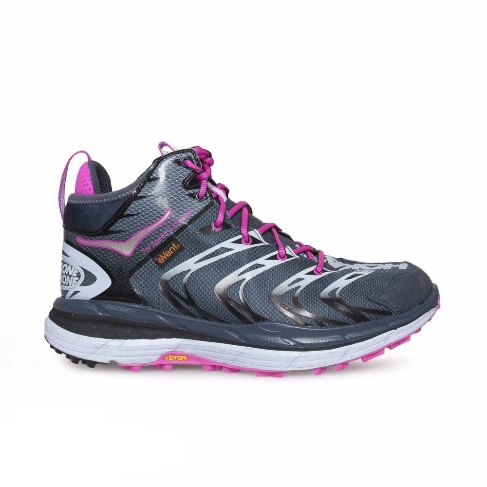 Hoka Women’s Tor Speed 2 Mid Midnight Navy / Neon Fuchsia Running Boots size 9
